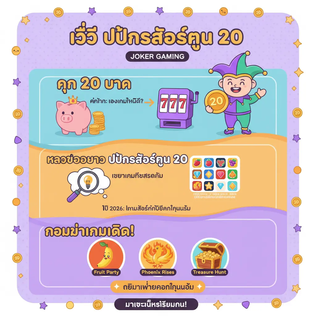 วิธี ปั่นสล็อตทุน 20 - Joker Gaming