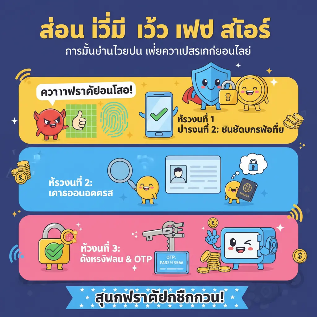 สอน วิธี เข้า เว็บ สล็อต - การยืนยันตัวตน