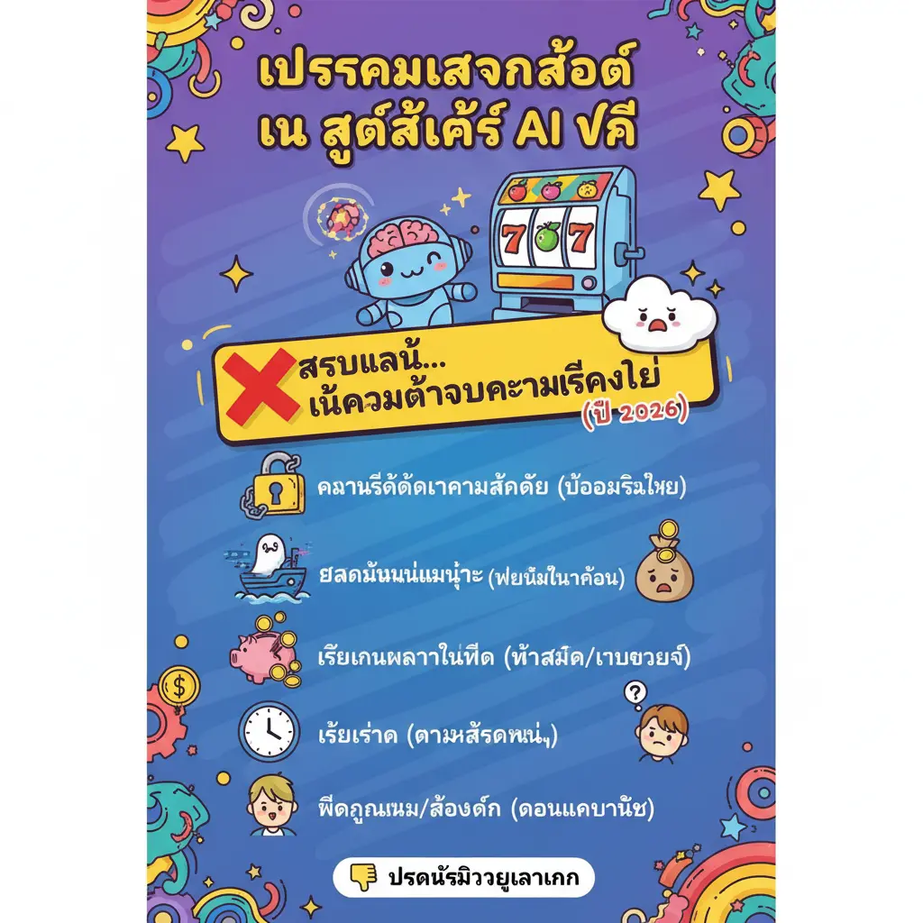 สูตรสล็อต ai ฟรี - โปรแกรมสแกนสล็อต