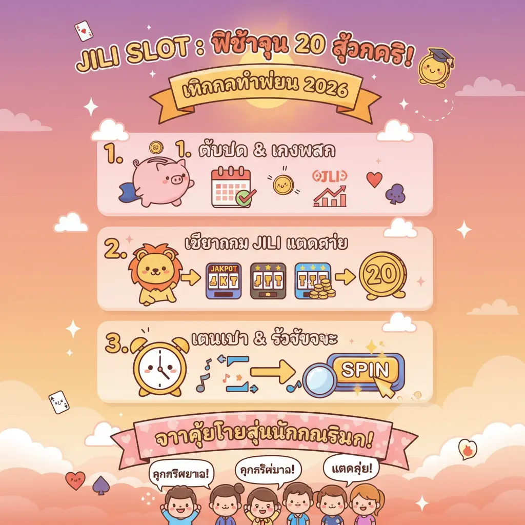 วิธี ปั่นสล็อตทุน 20 - JILI Slot