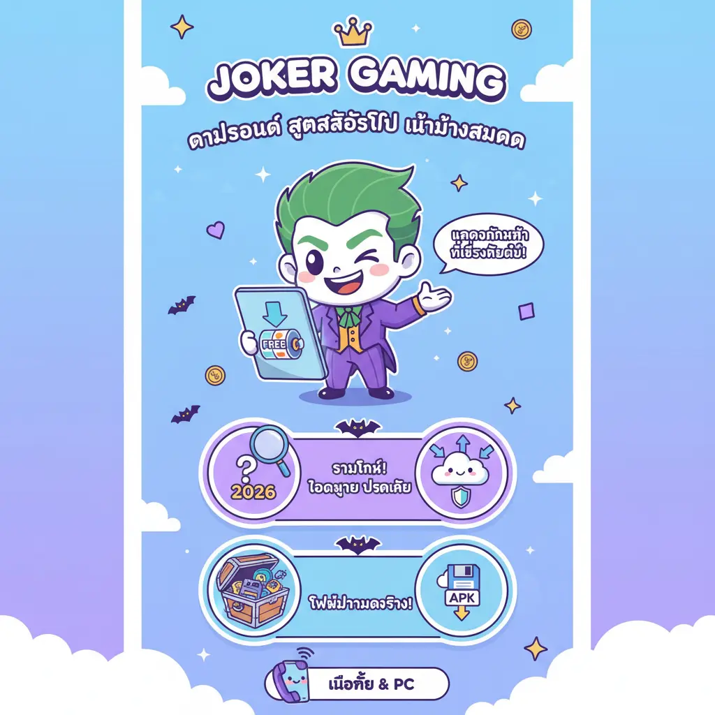 ดาวน์โหลด สูตรสล็อตฟรี ไม่ต้องสมัคร - Joker Gaming