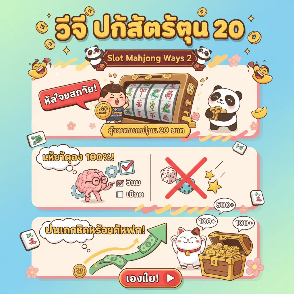 วิธี ปั่นสล็อตทุน 20 - Slot Mahjong ways 2